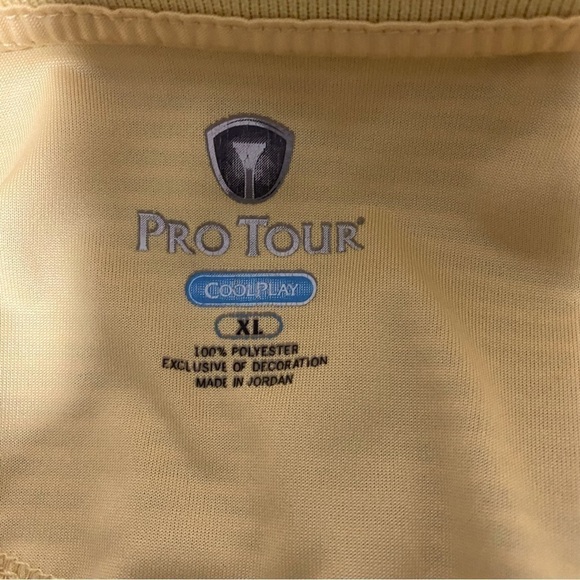 PRO TOUR COOLPLAY MENS GOLF POLO SHIRT SIZE XL (tiny stain back bottom)see pics - Picture 6 of 6